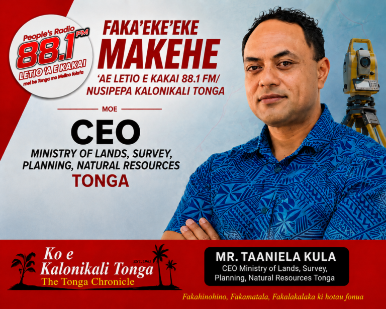 New Technology Tackles Tonga’s Long-Standing Land Allotment Backlog